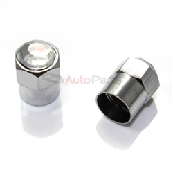 Clear Crystal Diamond Bling Tire Valve Stem Caps