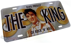 Elvis Presley The King Aluminum License Plate