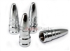 Chrome ABS Bullet Spike Tire Valve Stem Caps