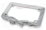 Chrome Eagle License Plate Frame