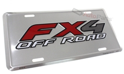 Ford Fx4 Off Road Aluminum License Plate Tag