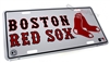 Boston Red Sox Aluminum License Plate Tag