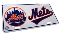 New York Mets MLB Aluminum License Plate Tag