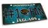 Jacksonville Jaguars #1 Fan NFL Aluminum License Plate Tag