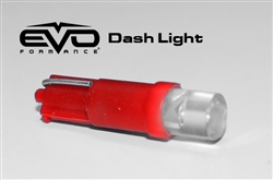 5 Red T5 LED Bulbs for Dash