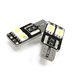 2 x Super White T10 Canbus Bulbs