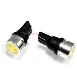 2 x Super Bright White T10 194 LED Bulbs