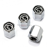 Mercury Ford Cougar Logo Chrome ABS Tire Valve Stem Caps