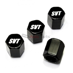 Ford SVT Logo Black ABS Tire Valve Stem Caps