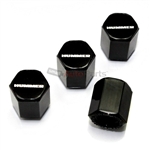 Hummer Logo Black ABS Tire Valve Stem Caps