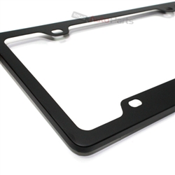 Black Elegant Metal License Plate Frame