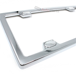 Chrome Metal License Plate Frame