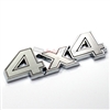 Chrome & Gray 4x4 Stick On Emblem