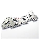 Chrome & Gray 4x4 Stick On Emblem