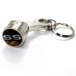 Chevy SS Logo Piston Shape Key Chain