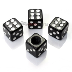 Black Dice Tire Valve Stem Caps