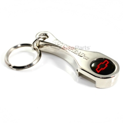 Chevy Red Bowtie Logo Connecting Rod & Bottle Opener Key Chain