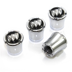 Buick Logo Chrome Tire Valve Stem Caps