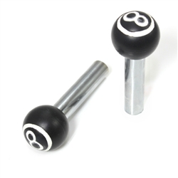 (2) Pool 8 Ball Car Door Lock Knobs