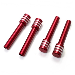 Red Billet Aluminum Car Door Lock Knobs