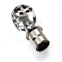 Clear Dice Cigarette Lighter Plug