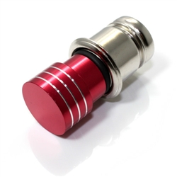 Red Machined Aluminum Cigarette Lighter Plug