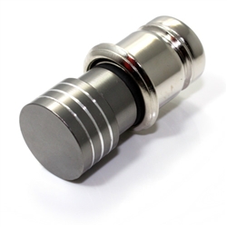 Gray Machined Aluminum Cigarette Lighter Plug