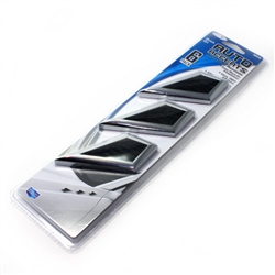 Chrome Diamond Design Fenders Mesh Stick-On Vents