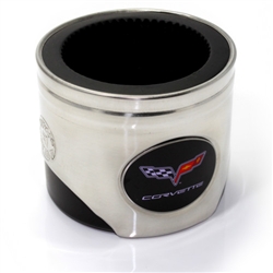 Chevy Corvette C6 Logo Piston Shaped Can Cooler