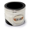 Chevy SS Fire Flames Logo Piston Shaped Can Cooler