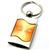 Premium Chrome Spun Wave Orange Chrysler Genuine Logo Emblem Key Chain Fob Ring