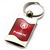 Premium Chrome Spun Wave Red Acura NSX Genuine Logo Key Chain Fob Ring