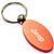 Orange Aluminum Metal Oval Jeep Logo Key Chain Fob Chrome Ring