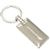 Dodge Stripes Logo Metal Chrome Rectangular Crystal Diamond Bling Key Chain