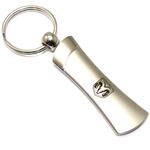 Dodge Ram Logo Metal Silver Chrome Blade Car Key Chain Ring Fob