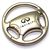 Infiniti Logo Metal Steering Wheel Shape Car Key Chain Ring Fob