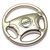 Nissan Logo Metal Steering Wheel Shape Car Key Chain Ring Fob