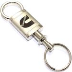 Dodge Cummins Logo Metal Satin Chrome Valet Pull Apart Key Chain Ring Fob