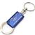 Ford Mustang Navy Blue Logo Metal Aluminum Valet Pull Apart Key Chain Ring Fob