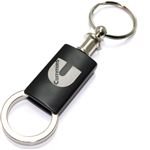 Dodge Cummins Black Logo Metal Aluminum Valet Pull Apart Key Chain Ring Fob