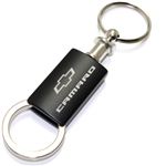 Chevrolet Camaro Black Logo Metal Aluminum Valet Pull Apart Key Chain Ring Fob