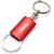 Jeep Red Logo Metal Aluminum Valet Pull Apart Key Chain Ring Fob