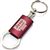 Jeep Grille Red Burgundy Logo Metal Aluminum Valet Pull Apart Key Chain Ring Fob