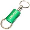 GMC Green Logo Metal Aluminum Valet Pull Apart Key Chain Ring Fob