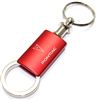 Pontiac Red Logo Metal Aluminum Valet Pull Apart Key Chain Ring Fob