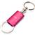 Lincoln Pink Logo Metal Aluminum Valet Pull Apart Key Chain Ring Fob