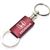 Honda Red Burgundy Logo Metal Aluminum Valet Pull Apart Key Chain Ring Fob