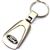 Genuine Ford Logo Metal Chrome Tear Drop Key Chain Ring Fob