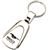 Genuine Ford Mustang 50 Years Logo Metal Chrome Tear Drop Key Chain Ring Fob