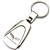 Genuine Chevrolet Corvette C6 Logo Metal Chrome Tear Drop Key Chain Ring Fob